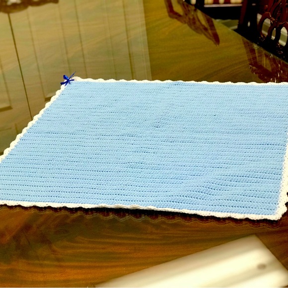 Handmade Crochet Nursing Blanket - Picture 3 of 4
